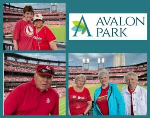 Senior Independent Living Cottleville MO - Avalon Park Steps Up to the Plate for a Day at Busch Stadium! Let's Go Cardinals!