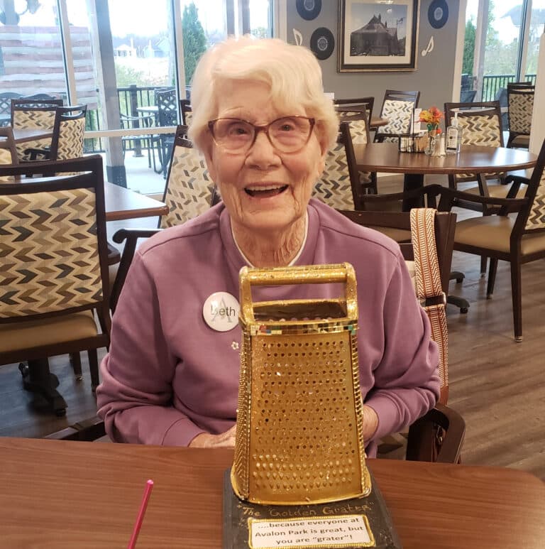 Senior Independent Living Cottleville MO - Trivia Champ Awarded Golden Grater