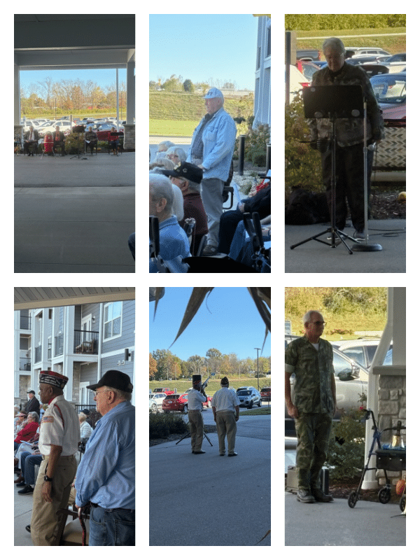 Senior Independent Living Residence Cottleville MO - Veterans Day at Avalon Park