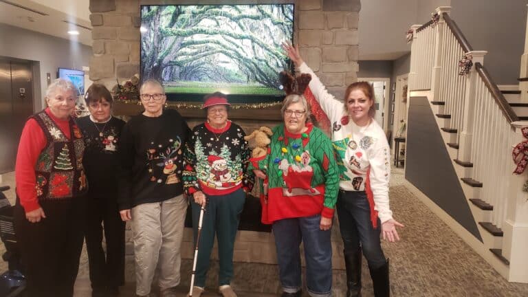 Senior Independent Living Cottleville MO - Ugly Sweater Day!