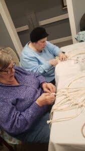 Senior Independent Living Cottleville MO - Creating Macramé Wreaths