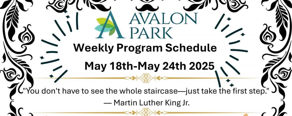 Senior Living Cottleville MO - Avalon Park’s Upcoming Events May 18th - May 24th