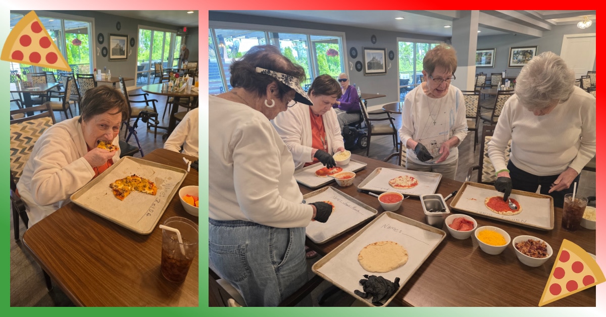 Senior Housing Cottleville, MO - Cheesy Smiles & Crispy Crusts: Celebrating National Pizza Day in Style!