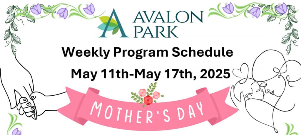 Senior Living Cottleville MO - Avalon Park’s Upcoming Events May 11th - May 17th