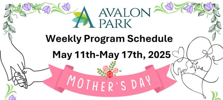 Senior Living Cottleville MO - Avalon Park’s Upcoming Events May 11th - May 17th