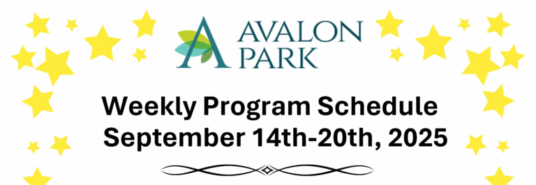 Senior Living Cottleville, MO - Avalon Park’s Upcoming Events Sept 14th - Sept 20th